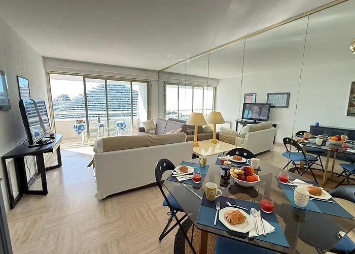 06dj - With Sea View For 4 People - Terrace Villeneuve-Loubet