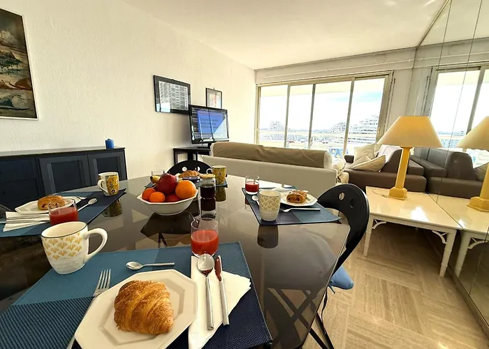 06dj - With Sea View For 4 People - Terrace Apartmán Villeneuve-Loubet