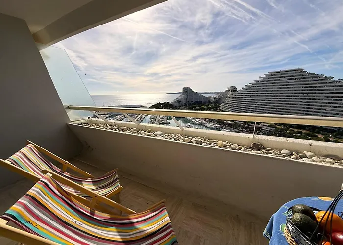 06dj - With Sea View For 4 People - Terrace Apartmán Villeneuve-Loubet